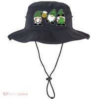 Funny St Patricks Day Drunk Gnomes Bucket Hat thumb 0