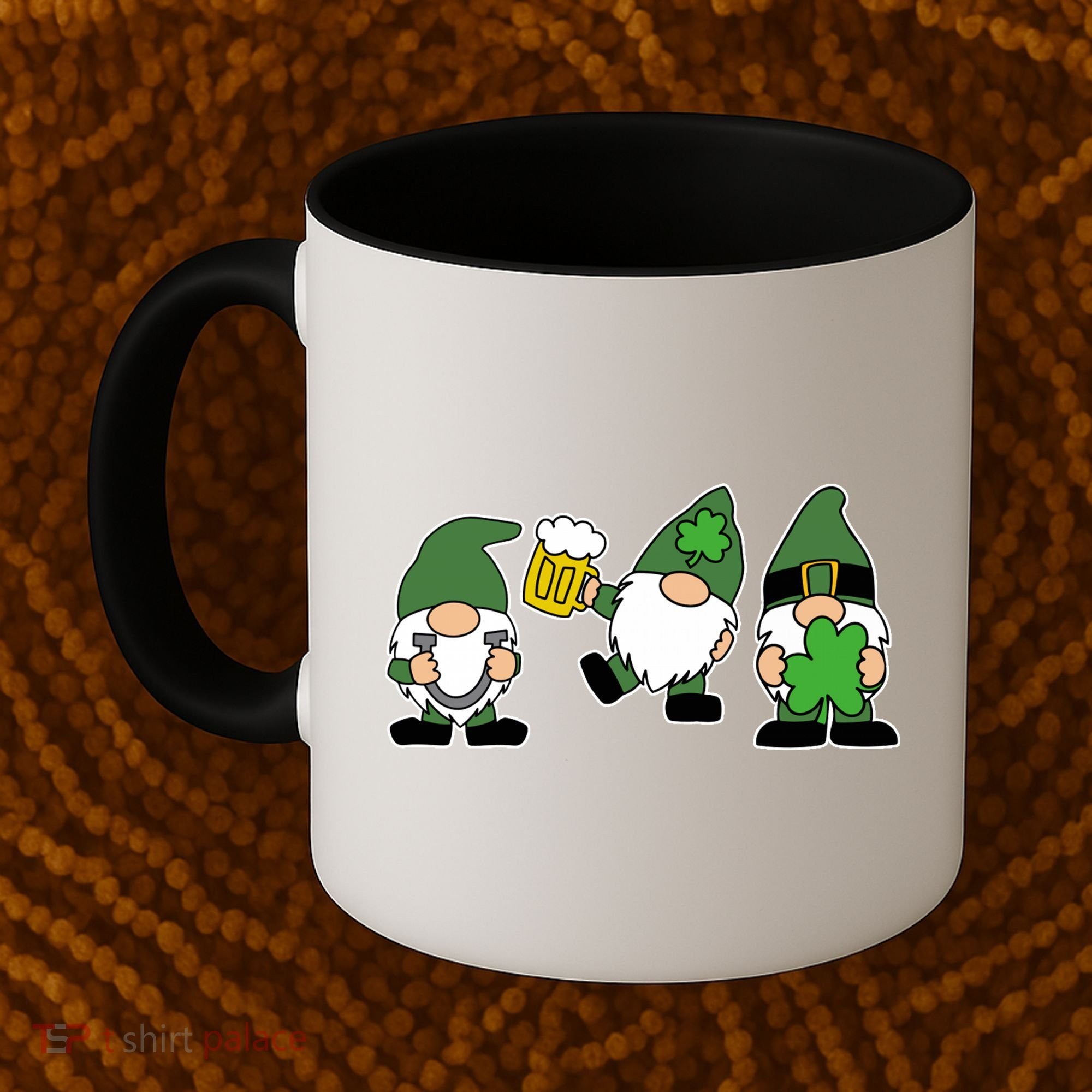 Funny St Patricks Day Drunk Gnomes Coffee Mug