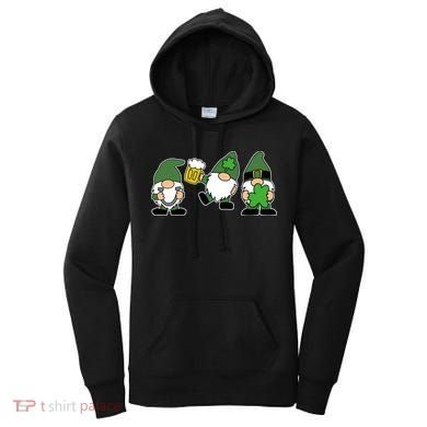 Funny St Patricks Day Drunk Gnomes Women's Hoodie