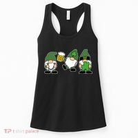 Funny St Patricks Day Drunk Gnomes Women's Tank Top thumb 0