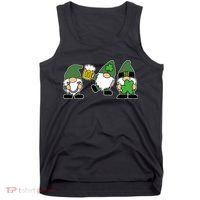 Funny St Patricks Day Drunk Gnomes Tank Top thumb 0