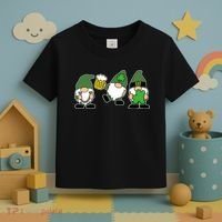 Funny St Patricks Day Drunk Gnomes Toddler T-Shirt thumb 3
