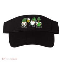 Funny St Patricks Day Drunk Gnomes Visor thumb 0