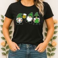 Funny St Patricks Day Drunk Gnomes Women's T-Shirt thumb 2
