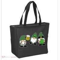 Funny St Patricks Day Drunk Gnomes Tote Bag thumb 2