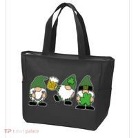 Funny St Patricks Day Drunk Gnomes Tote Bag thumb 3