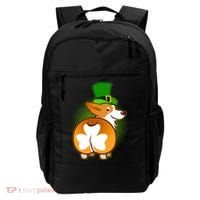 Funny St Patrick's Day Shamrock Corgi Butt Backpack thumb 0