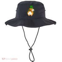 Funny St Patrick's Day Shamrock Corgi Butt Bucket Hat thumb 0