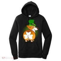 Funny St Patrick's Day Shamrock Corgi Butt Women's Hoodie thumb 0