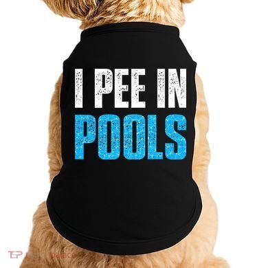 Funny Swimming Pool Swimmer I Pee in Pools Doggie Tank