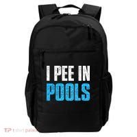 Funny Swimming Pool Swimmer I Pee in Pools Backpack thumb 0