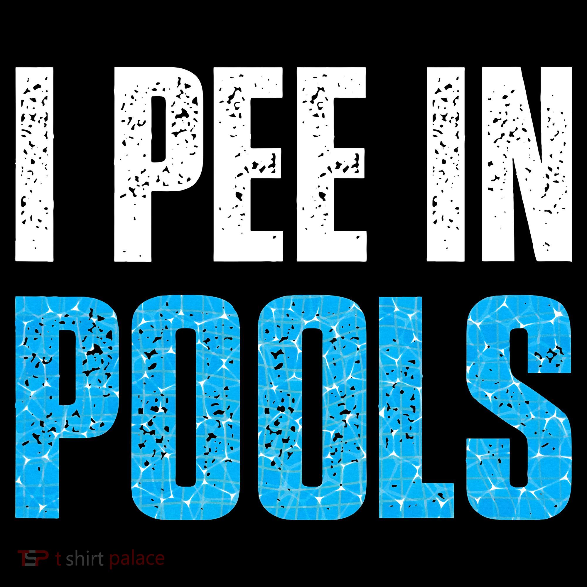 Funny Swimming Pool Swimmer I Pee in Pools Women's Tank Top