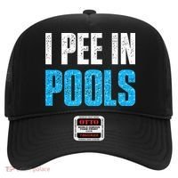 Funny Swimming Pool Swimmer I Pee in Pools Hat thumb 0