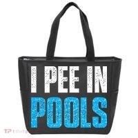 Funny Swimming Pool Swimmer I Pee in Pools Tote Bag thumb 0