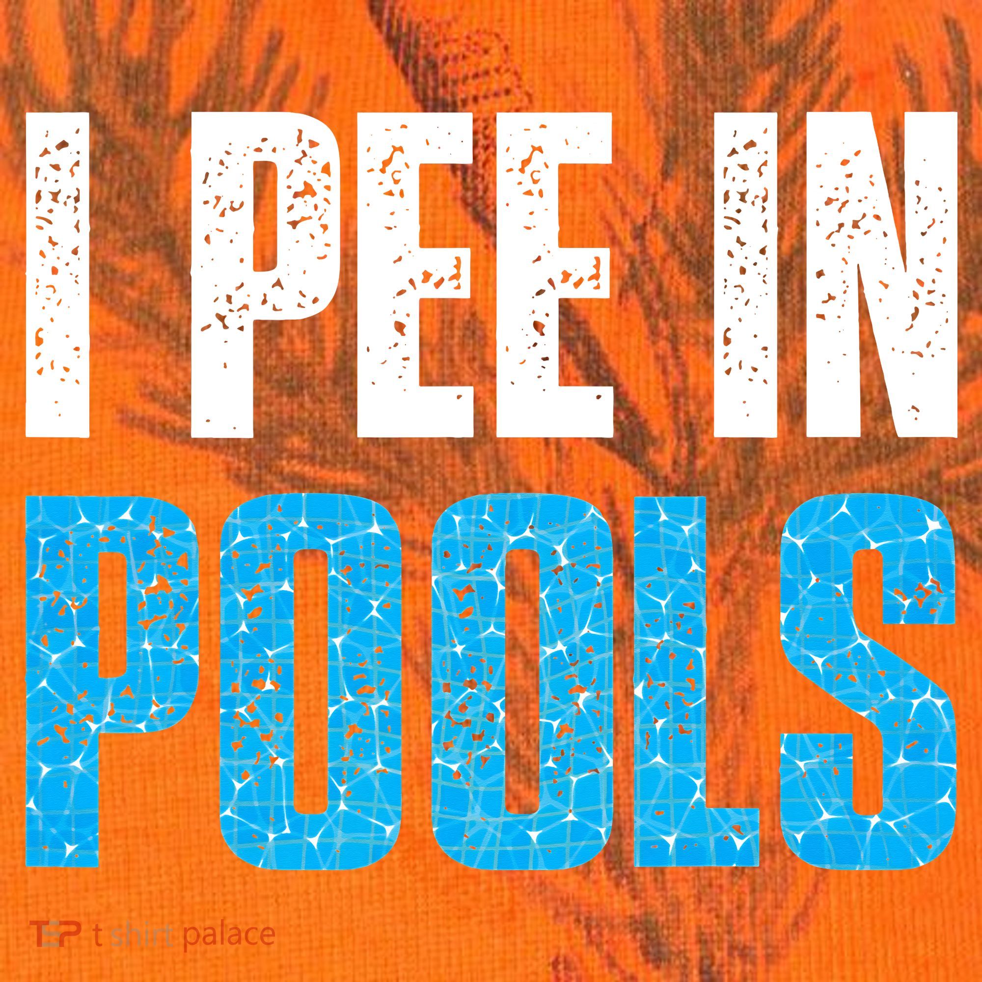 Funny Swimming Pool Swimmer I Pee in Pools Kati Licensed 12" Camo Cuffed Beanie