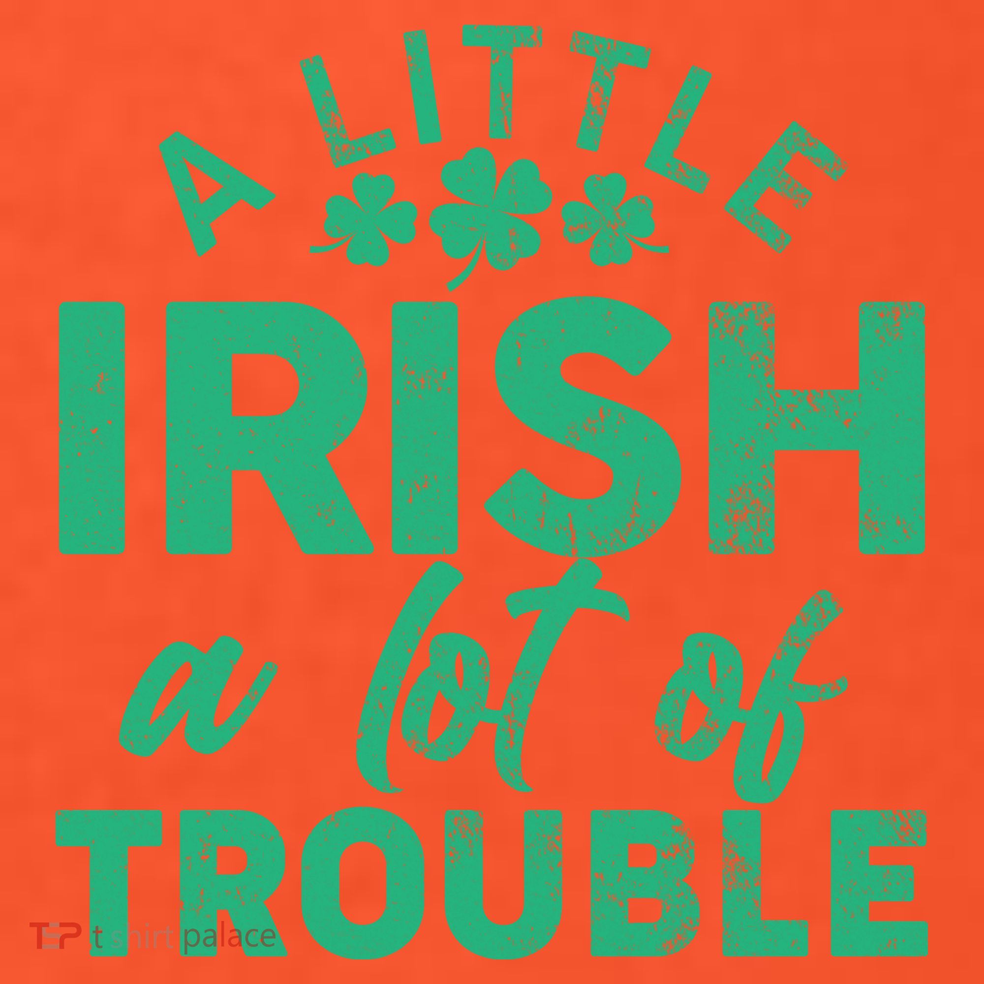 Funny St Patricks Day A Little Irish A Lot Of Trouble Hat