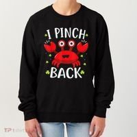 Funny St Patrick’s Day Tee Crab I Pinch Back Women's Sweatshirt thumb 0