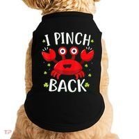 Funny St Patrick’s Day Tee Crab I Pinch Back Doggie Tank thumb 0