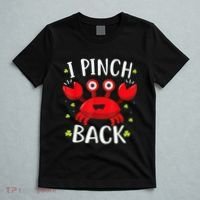 Funny St Patrick’s Day Tee Crab I Pinch Back T-Shirt thumb 5