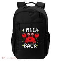 Funny St Patrick’s Day Tee Crab I Pinch Back Backpack thumb 0