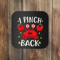 Funny St Patrick’s Day Tee Crab I Pinch Back Coaster thumb 0