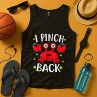 Funny St Patrick’s Day Tee Crab I Pinch Back Tank Top thumb 4