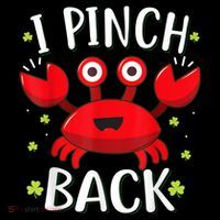 Funny St Patrick’s Day Tee Crab I Pinch Back Tank Top thumb 6