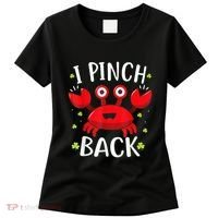 Funny St Patrick’s Day Tee Crab I Pinch Back Women's T-Shirt thumb 0