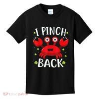 Funny St Patrick’s Day Tee Crab I Pinch Back Kids T-Shirt thumb 0