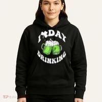 Funny St Patricks Day I Love Day Drinking Love Beers Gift Hoodie thumb 5