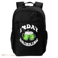 Funny St Patricks Day I Love Day Drinking Love Beers Gift Backpack thumb 0