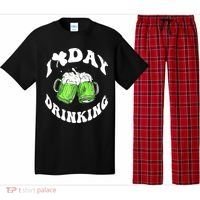 Funny St Patricks Day I Love Day Drinking Love Beers Gift Pajama Set thumb 0