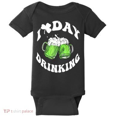 Funny St Patricks Day I Love Day Drinking Love Beers Gift Baby Bodysuit