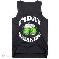Funny St Patricks Day I Love Day Drinking Love Beers Gift Tank Top thumb 0