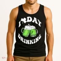Funny St Patricks Day I Love Day Drinking Love Beers Gift Tank Top thumb 3