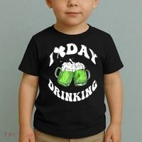 Funny St Patricks Day I Love Day Drinking Love Beers Gift Toddler T-Shirt thumb 2