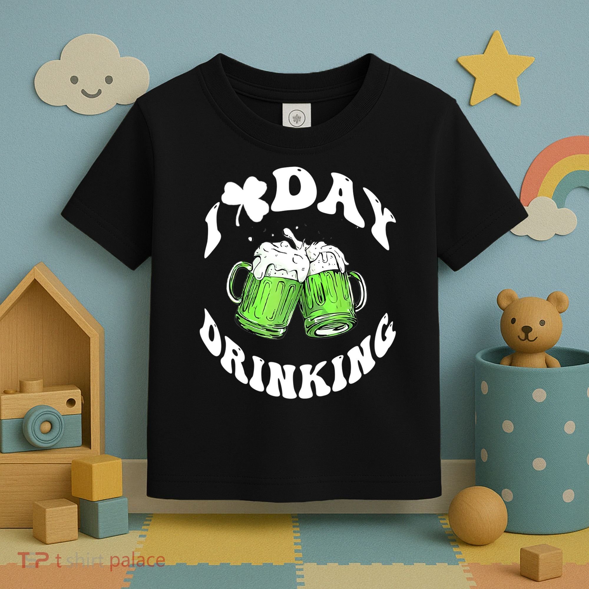 Funny St Patricks Day I Love Day Drinking Love Beers Gift Toddler T-Shirt