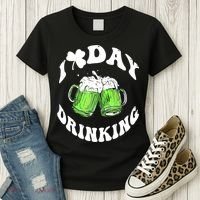 Funny St Patricks Day I Love Day Drinking Love Beers Gift Women's T-Shirt thumb 3
