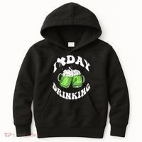 Funny St Patricks Day I Love Day Drinking Love Beers Gift Kids Hoodie thumb 0