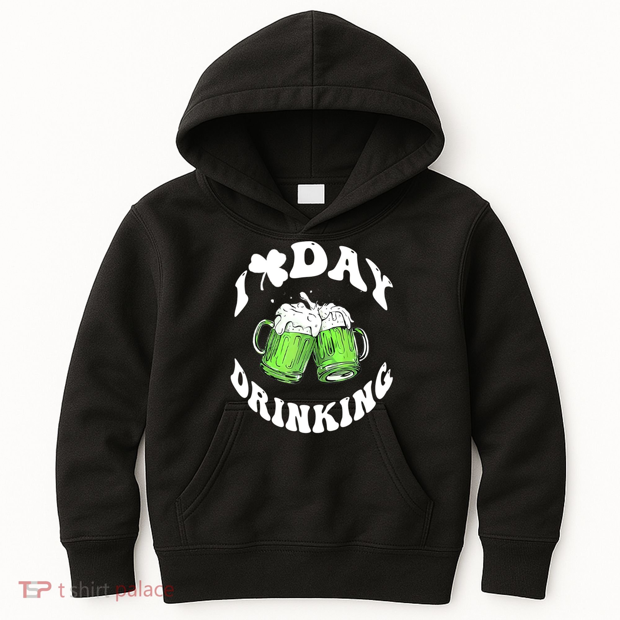 Funny St Patricks Day I Love Day Drinking Love Beers Gift Kids Hoodie