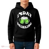 Funny St Patricks Day I Love Day Drinking Love Beers Gift Kids Hoodie thumb 4
