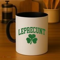 Funny St Patrick's Day Leprecunt Coffee Mug thumb 4