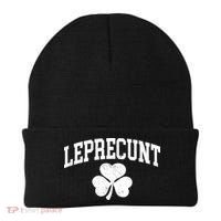 Funny St Patrick's Day Leprecunt Beanie thumb 0