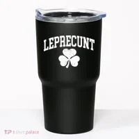 Funny St Patrick's Day Leprecunt Tumbler thumb 0