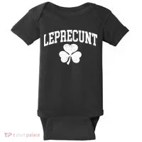 Funny St Patrick's Day Leprecunt Baby Bodysuit thumb 0