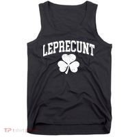 Funny St Patrick's Day Leprecunt Tank Top thumb 0