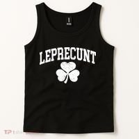 Funny St Patrick's Day Leprecunt Tank Top thumb 2