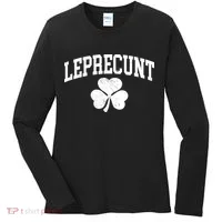 Funny St Patrick's Day Leprecunt Women's Long Sleeve Shirt thumb 0