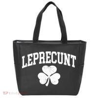 Funny St Patrick's Day Leprecunt Tote Bag thumb 0