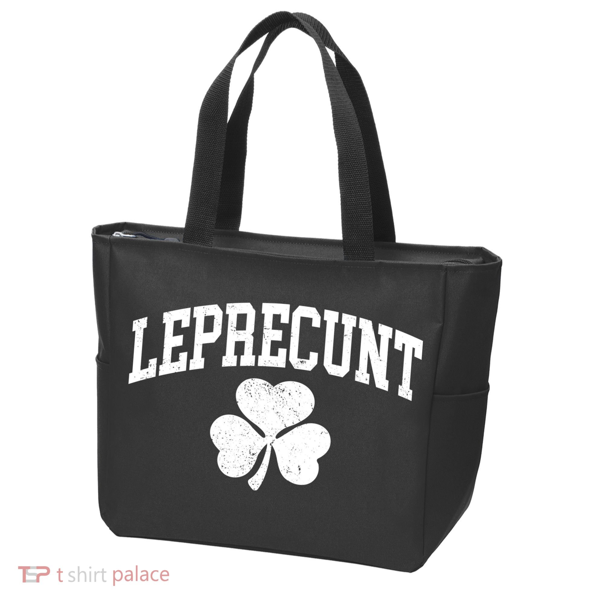 Funny St Patrick's Day Leprecunt Tote Bag